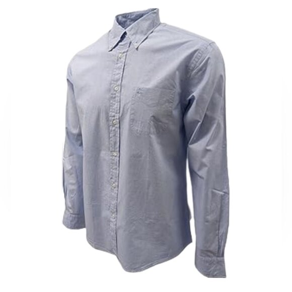 Vintage Brooks Brothers Dress Shirt Chambray Long Sleeve Non Iron Cotton 16 1/2 - Picture 1 of 12